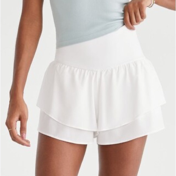 Hot Kiss Pants - Hot Kiss- NWT Light Blue High Rise Flutter Pants Size Large